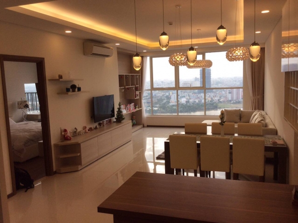 Nice interior three bedrooms apartment for rent in Thao Dien Pearl
