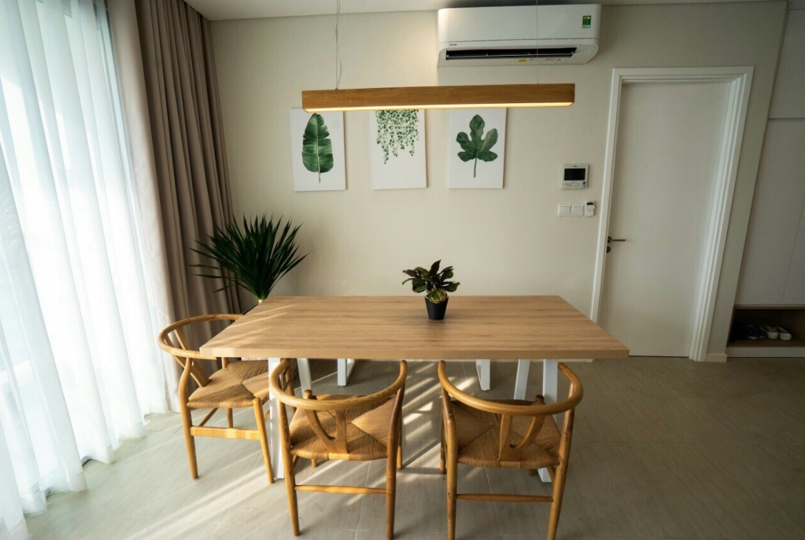 Diamond Island apartment for rent, fully furnished two bedrooms with river view