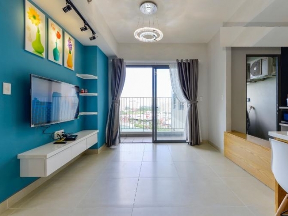 Masteri for rent in Thao Dien, fully furnished two bedrooms at high floor