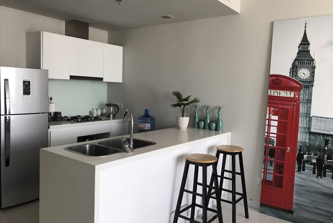 One bedroom apartment for rent at City Garden in Binh Thanh District