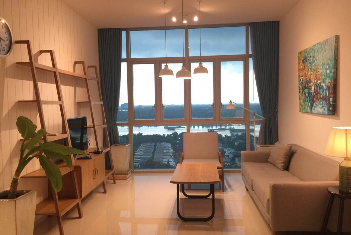 The Vista An Phu apartment for rent, two bedrooms with beautiful river view