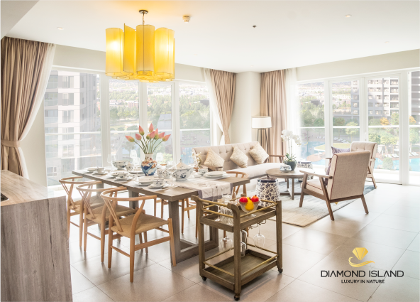 Beautiful apartment for rent in Briliant Tower in Diamond Island