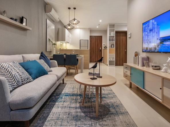 One bedroom apartment for rent at SaiGon Royal in Ben Van Don street District 4