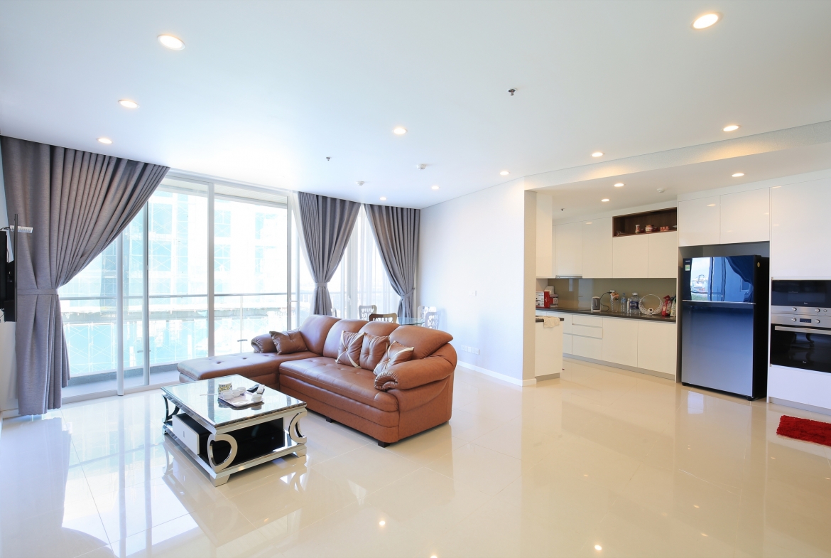 Beautiful 3BR apartment for rent in Sala Thu Thiem nearby District 01