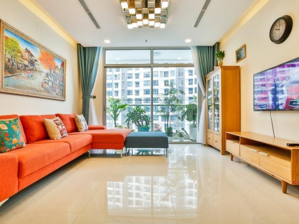 Apartment for rent vinhomes central park 3 bedroom interior view good price