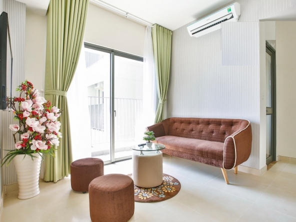 Two bedrooms apartment for rent in Masteri Thao Dien, high floor, nice interior