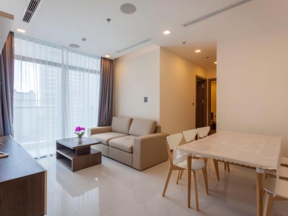 Two bedrooms apartment for rent at Vinhomes Central Park, nice design living space