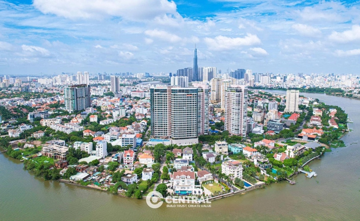 Two bedrooms apartment for rent at Thao Dien Green