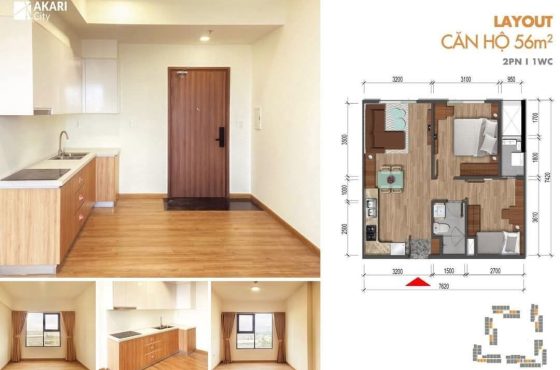 1 bedroom fully furnished for rent at Akari City Binh Tan HCM City